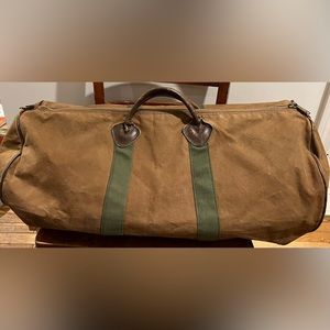 LL Bean Waxed Canvas Duffel Bag, Large